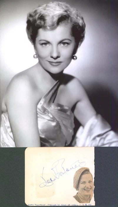 Joan Fontaine autograph