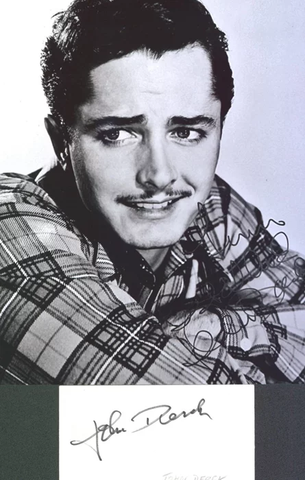 John Derek autograph