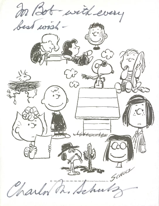 Charles M. Schulz autograph