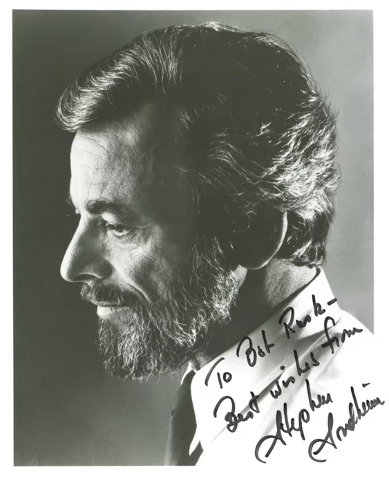 Stephen Sondheim autograph