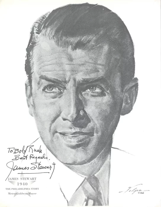 James Stewart autograph