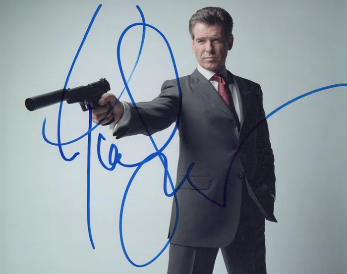 Pierce Brosnan autograph