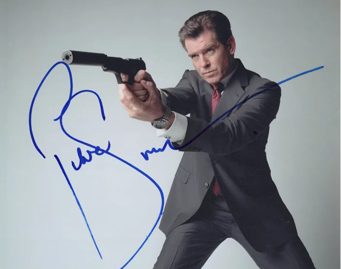 Pierce Brosnan autograph